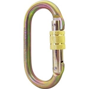 ISC Oval Steel Carabiner - Screw Locking