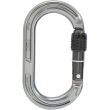 ISC KL121 Oval Aluminum Carabiner with RFID Pocket - Screw Locking - Gray
