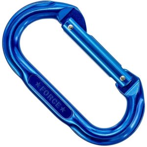 SMC Force Oval Straight Gate Aluminum Carabiner - Non-Locking - Blue