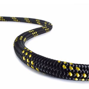 Teufelberger KMIII Static Climbing Rope 3/8" x 200' - Black/Yellow