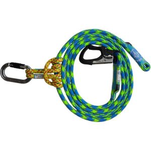 All Gear EZ Adjustable Lanyard with Prusik 11.8mm x 10' - Blue Craze