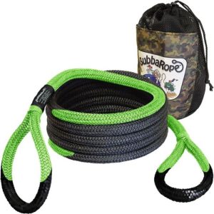 Bubba Rope Sidewinder Xtreme Recovery Rope 5/8" x 20' - Black/Green