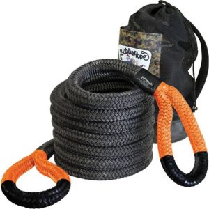 Bubba Rope Jumbo Recovery Rope 1-1/2" x 30' - Black/Orange