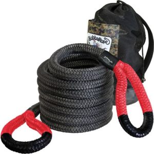 Bubba Rope Jumbo Recovery Rope 1-1/2" x 30' - Black/Red