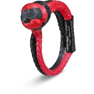 Bubba Rope Gator-Jaw PRO Synthetic Soft Shackle 7/16" - Black/Red