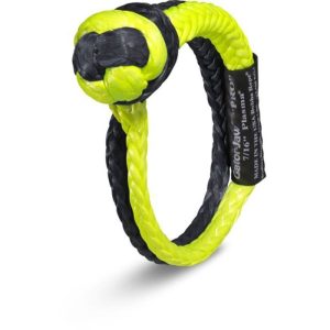 Bubba Rope Gator-Jaw PRO Synthetic Soft Shackle 7/16" - Black/Yellow
