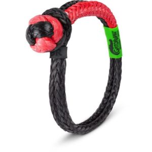 Bubba Rope NexGen PRO Gator-Jaw® Synthetic Soft Shackle 3/8" - Black/Red