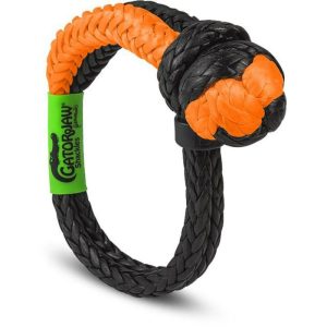 Bubba Rope Nex-Gen PRO Gator-Jaw® Synthetic Soft Shackle 1/2" - Orange/Black