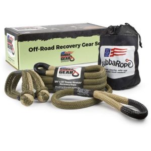 Bubba Off-Road Jeep Recovery Gear Set 3/4" x 20' - Tan/Green