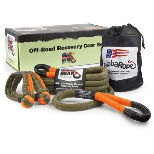 Bubba Off-Road Jeep Recovery Gear Set 3/4" x 30' - Orange/Green