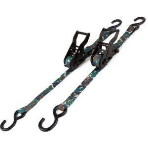 Bubba Rope Ratchet Straps with S-Hooks 1" x 12', One Pair