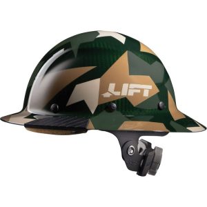 Lift DAX Carbon Fiber Full Brim Hard Hat - Jungle Camo