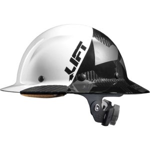DAX FIFTY50 Carbon Fiber Full Brim Hard Hat - White/Camo