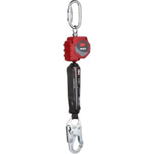Protecta 6' Web Self Retracting Lifeline with Carabiner and Steel Snap Hook