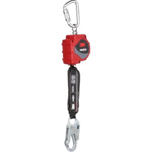 Protecta 11' Web Self Retracting Lifeline with Carabiner and Steel Snap Hook