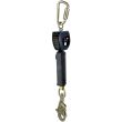 DBI-SALA 3100521 Nano-Lok Self Retracting Lifeline with Carabiner and Swivel Snap Hook, Web 6'