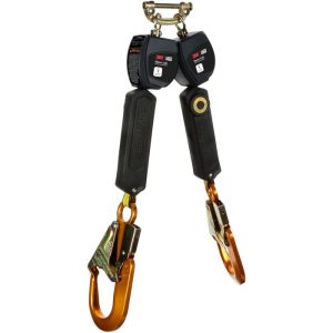 DBI-SALA 3100548 Nano-Lok Dual Leg Self Retracting Lifeline with Aluminum Snap Hooks, Web 6'