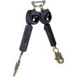 DBI-SALA 3100550 Nano-Lok Dual Leg Self Retracting Lifeline with Steel Snap Hooks, Web 6'