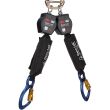 DBI-SALA Nano-Lok Dual Leg Self Retracting Lifeline with Aluminum Carabiners, 6' Web