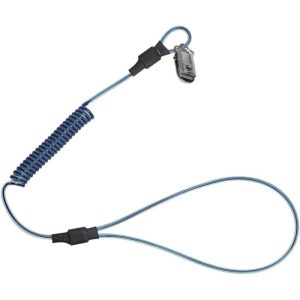 Falltech 18" Cinch & Clip Hard Hat Coil Tether (2lb Rated) (5-Pack)