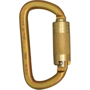 Yoke Steel Carabiner with 1/2" Opening - 2-Stage Locking (ANSI)