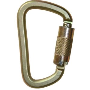 Yoke Steel Carabiner with 3/4" Opening - 2-Stage Locking (ANSI)