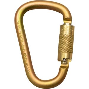 Yoke Steel Carabiner with 1" Opening - 2-Stage Locking (ANSI)