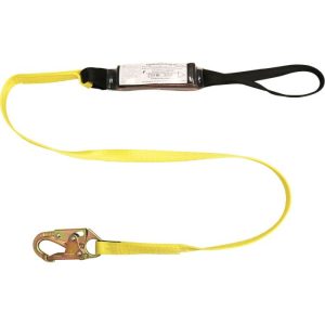 French Creek 6' Shock Absorbing Lanyard with Choke End (Steel Snap Hook)