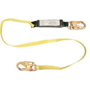 French Creek 6' Shock Absorbing Lanyard (Steel Snap Hooks)