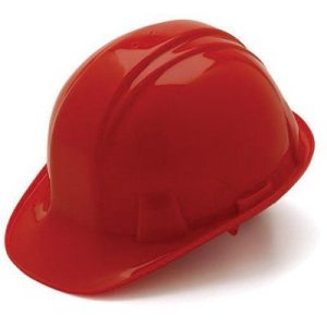 Pyramex SL Series Cap Style Hardhat with Ratchet Suspension - Red