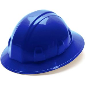 Pyramex SL Series Full Brim Hard Hat with Ratchet Suspension - Blue