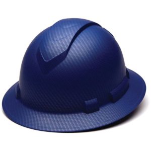 Pyramex Ridgeline Hydro Dipped Full Brim Hard Hat - Matte Blue