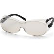 Pyramex OTS XL Indoor/Outdoor Mirror Lens Over-the-Glass Safety Glasses, Anti-Fog Scratch Resistant