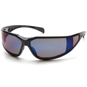 Pyramex Exeter Safety Glasses - Blue Mirror Lens, Anti-Fog Coating