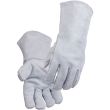 Black Stallion Split Cowhide Stick Welding Gloves - Large (Gray)