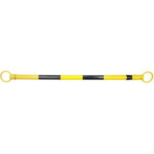 VizCon 4' - 6.5' Black & Yellow Retractable Cone Bar