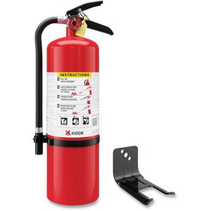 Kidde Aluminum Fire Extinguisher with Wall Bracket
