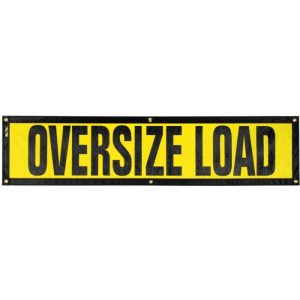 14" x 60" Mesh "Oversize Load" Escort Sign with Grommets