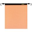 18" EZ Hook Orange Mesh Warning Flag with Integrated Bungee Cord