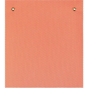 18" Orange Mesh Grommet Warning Flag
