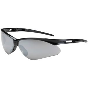 Bouton Anser Silver Mirror Lens Safety Glasses, Anti-Scratch