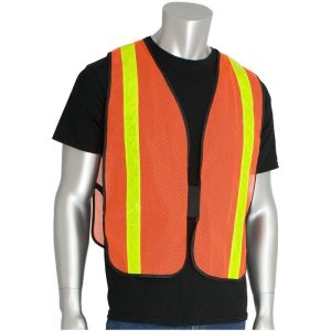 PIP® Non-ANSI Mesh Safety Vest - Hi-Viz Orange - One Size