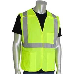 PIP® ANSI Class 2 Tear-Away Solid Safety Vest - Hi-Viz Yellow - XL
