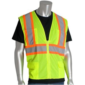 PIP® ANSI Class 2 Mesh Safety Vest - Hi-Viz Yellow - 5XL