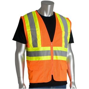 PIP® ANSI Class 2 Mesh Safety Vest - Hi-Viz Orange - 4XL