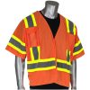 PIP® ANSI Class 3 Breakaway Mesh Safety Vest - Hi-Viz Orange - 5XL