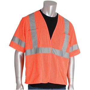 PIP® ANSI Class 3 Value Mesh Safety Vest - Hi-Viz Orange - Medium