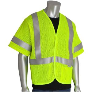 PIP® ANSI Class 3 AR/FR Mesh Safety Vest - Hi-Viz Yellow 4X