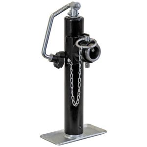 Buyers Top-Wind Swivel Pipe Mount Jack - 2000lb Capacity (10" Travel)