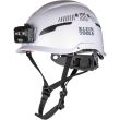 Klein Tools Safety Helmet with Headlamp - White - Vented